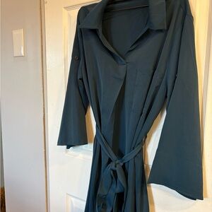 HALARA Deep Teal Women's Dress Belted NWT